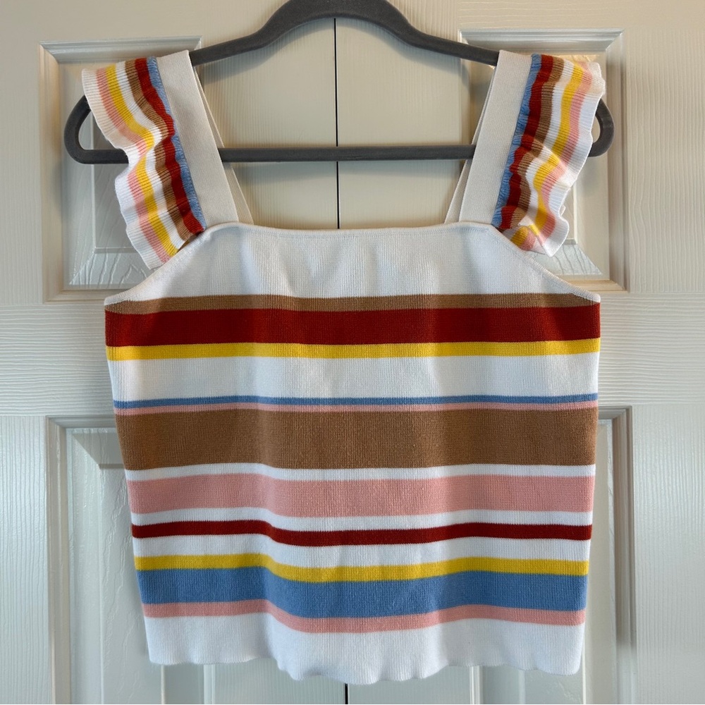 Endless Rose Striped Knit Tank Top